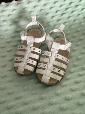 Carter's White Toddler Girls' Strappy Gladiator Sandals